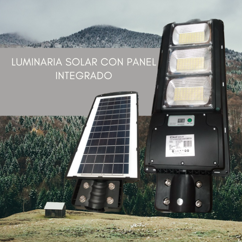 Luminaria Alumbrado Exterior Solar LED 4W Luz Blanca - ILUMAX